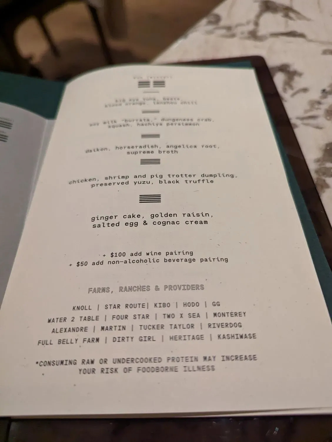 Menu 5