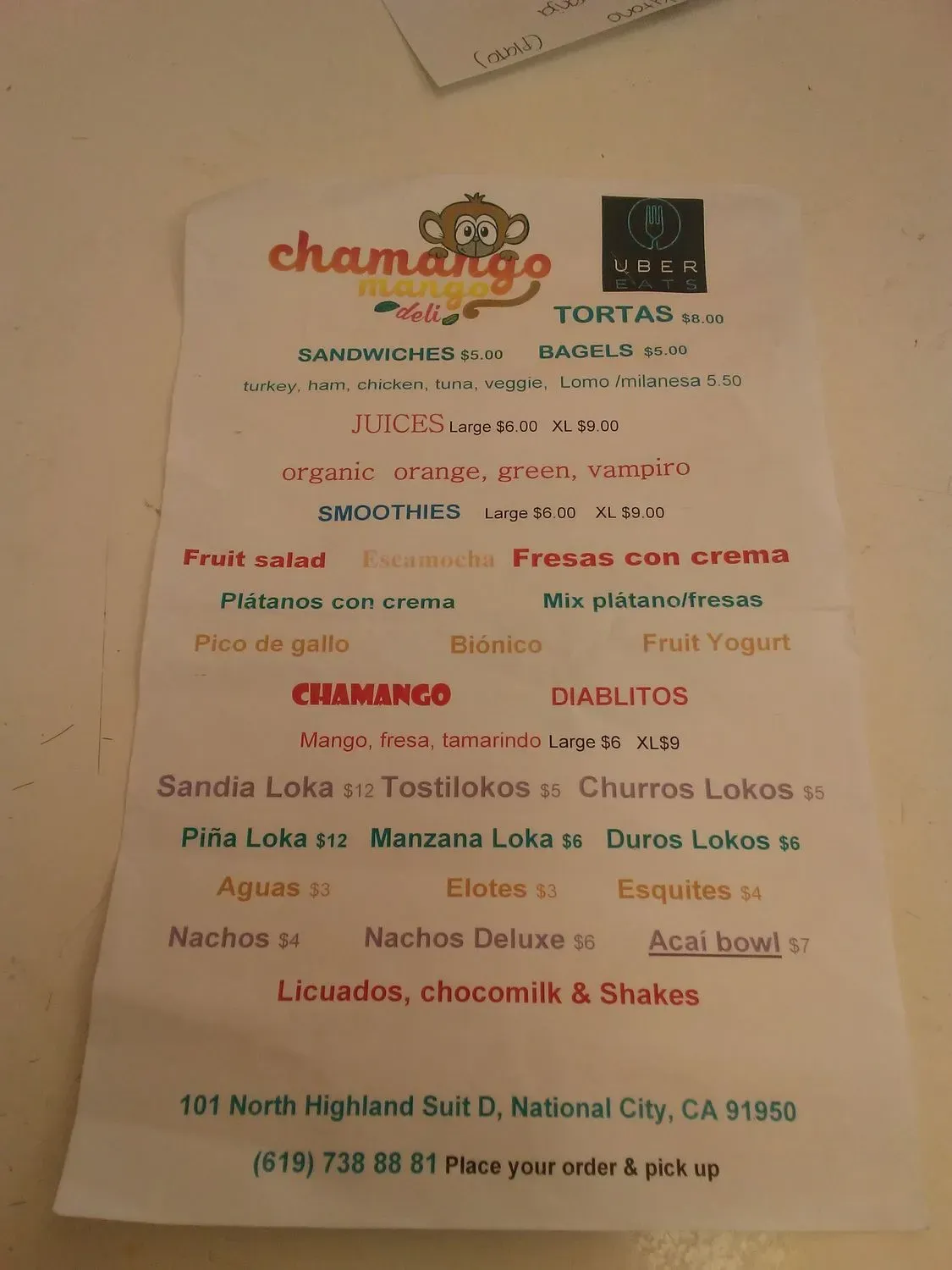 Menu 2