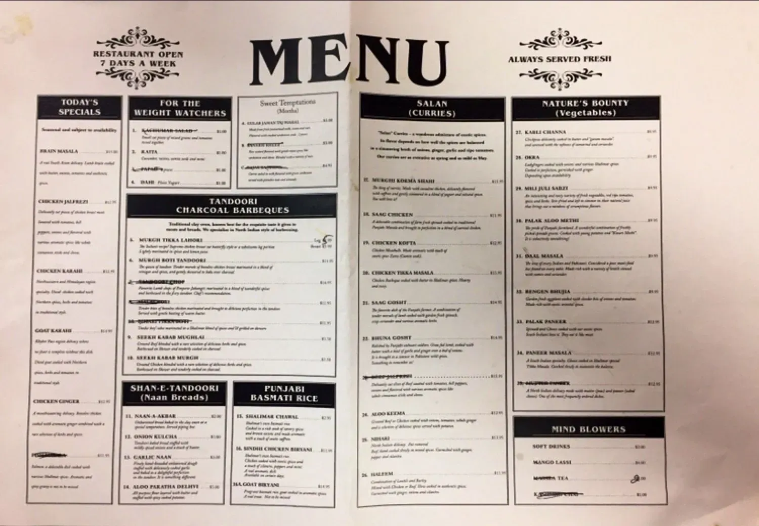 Menu 1