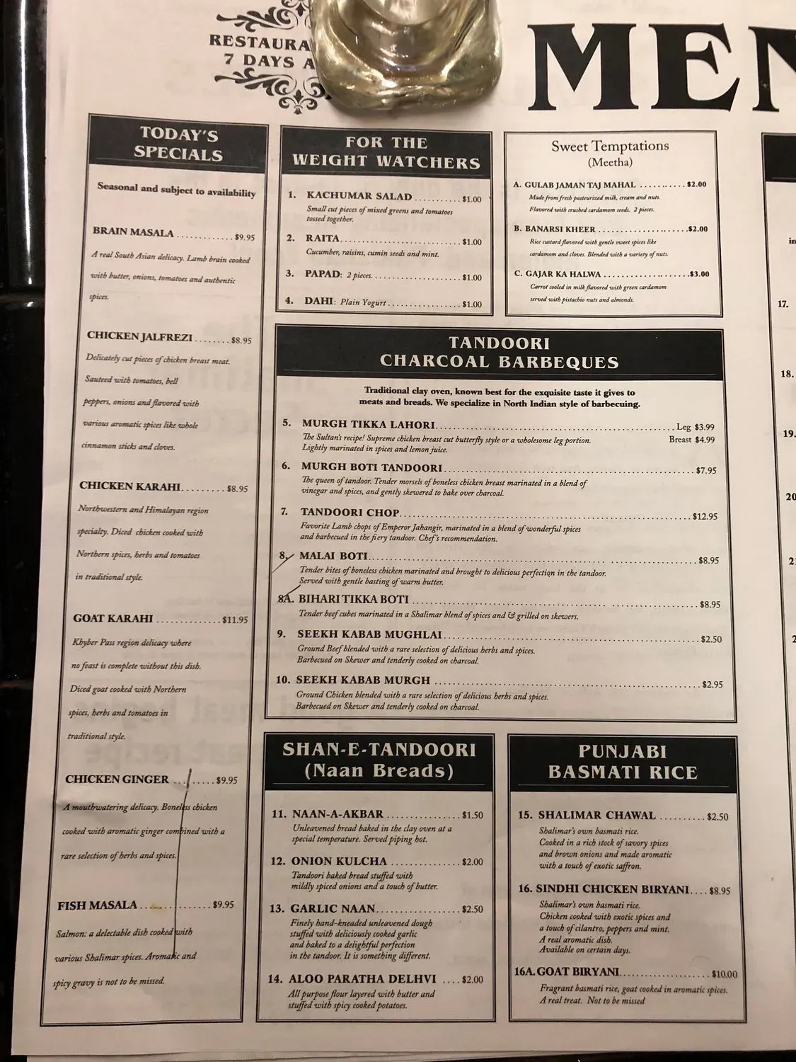 Menu 6