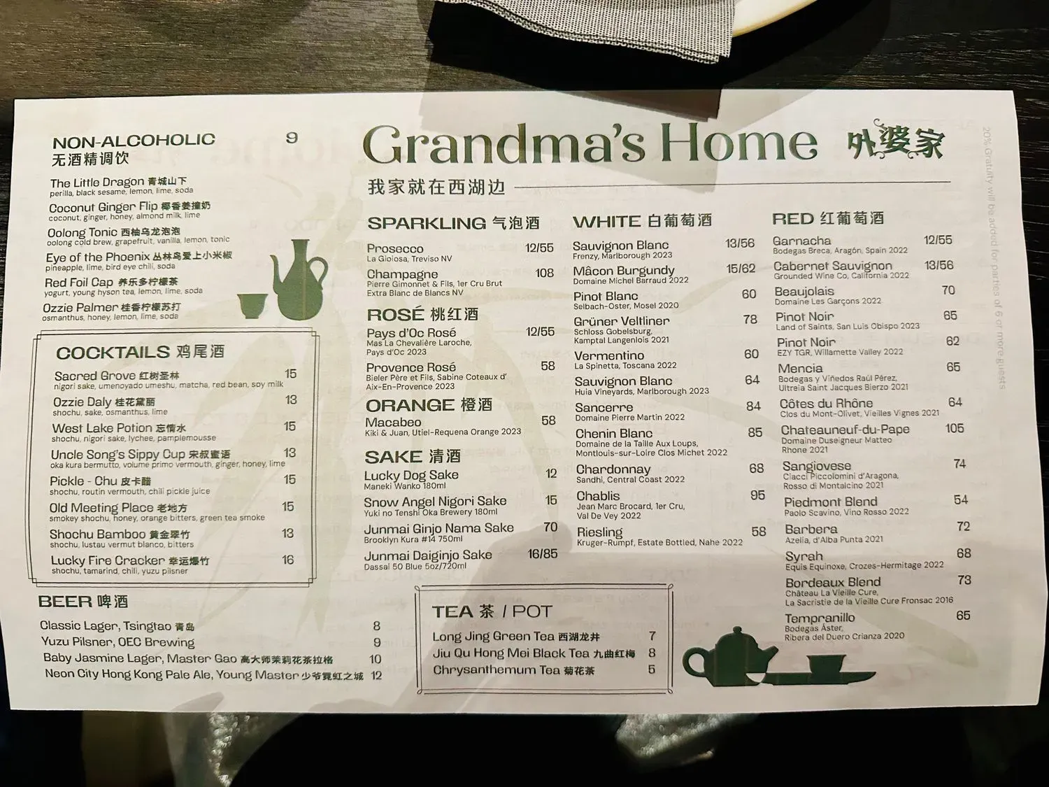 Menu 2