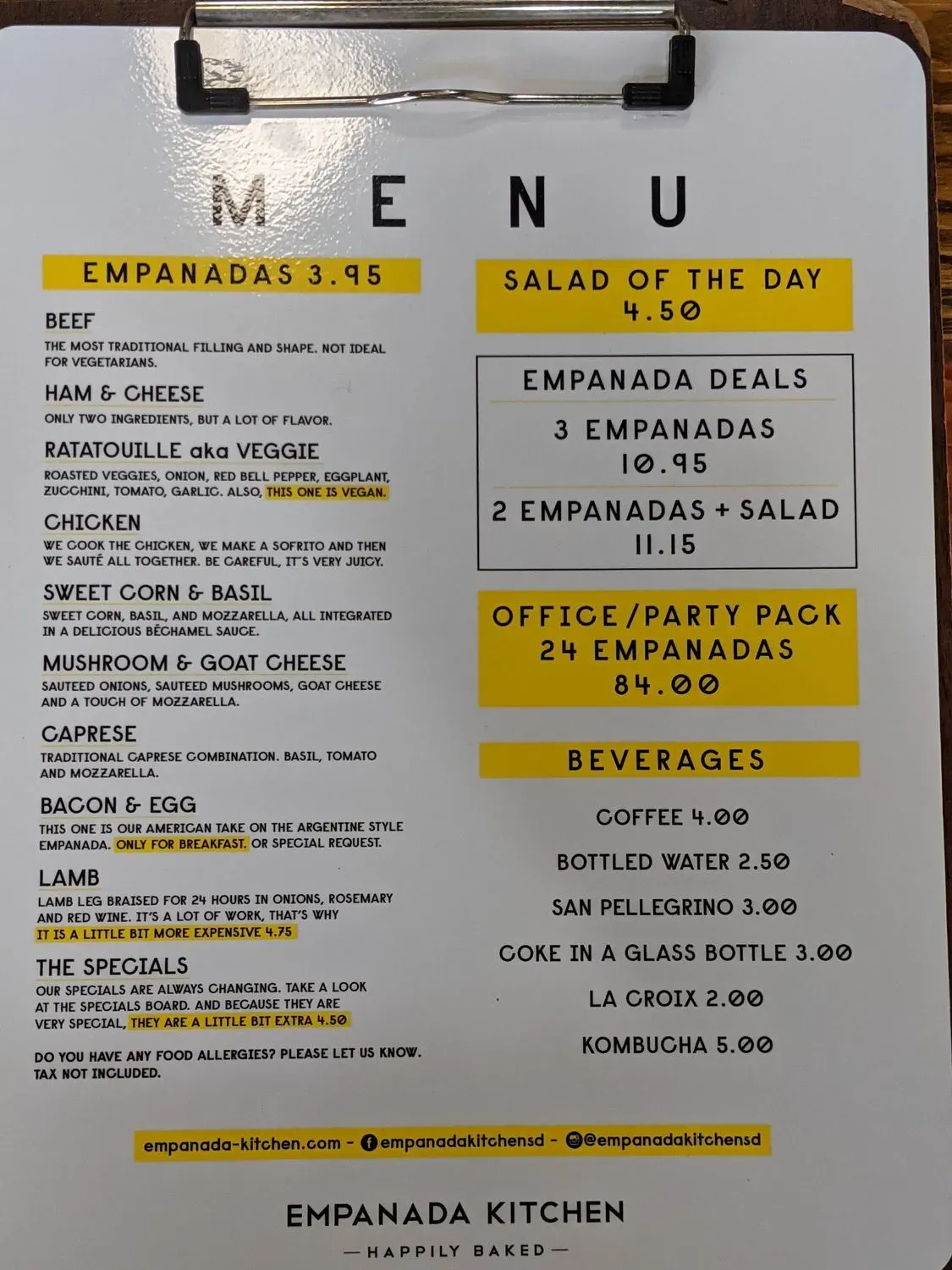 Menu 2