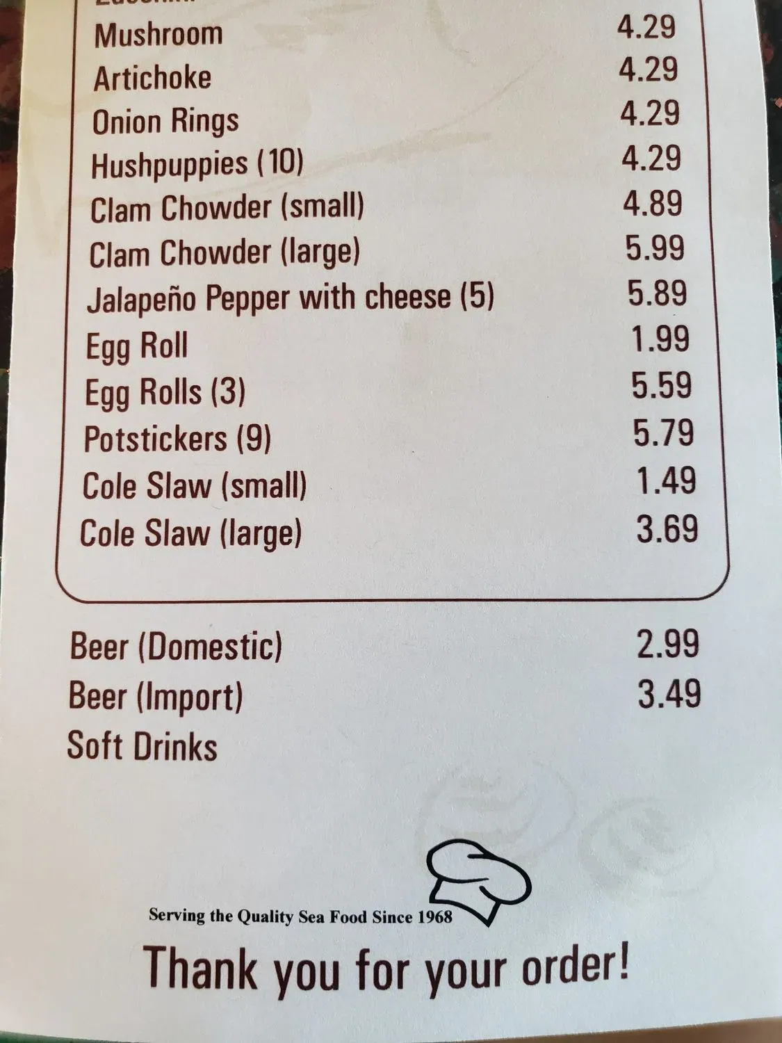 Menu 1