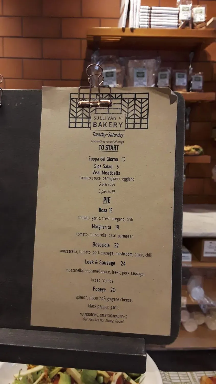 Menu 5