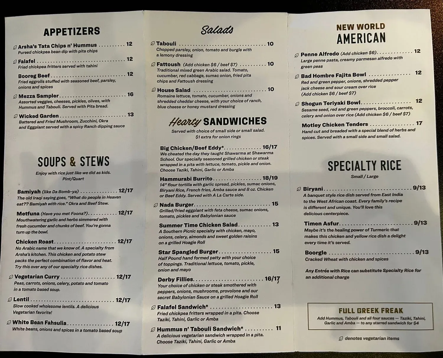 Menu 4