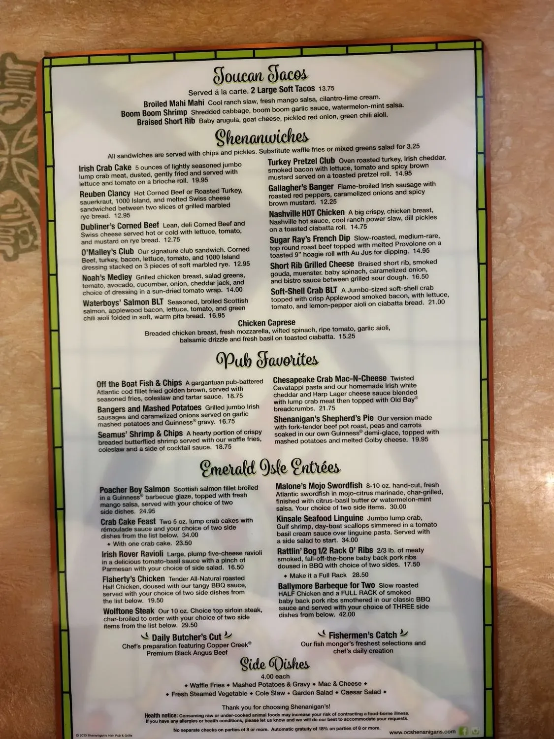Menu 3