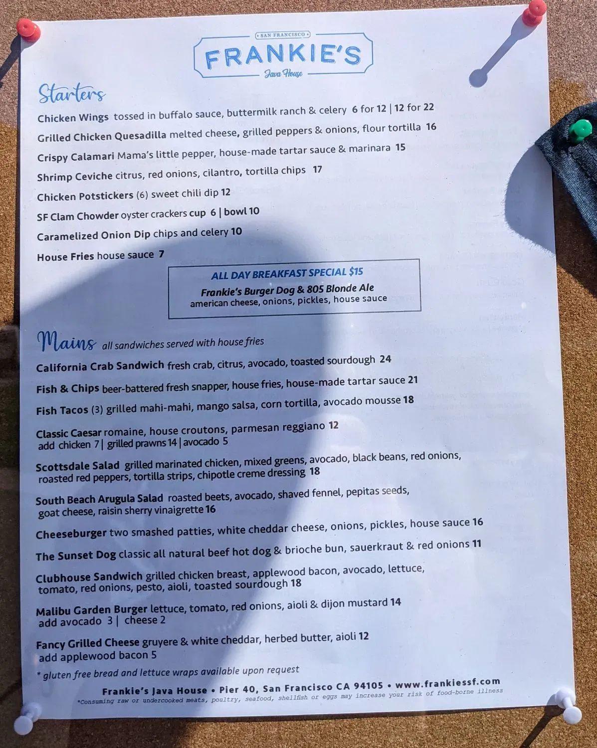 Menu 5