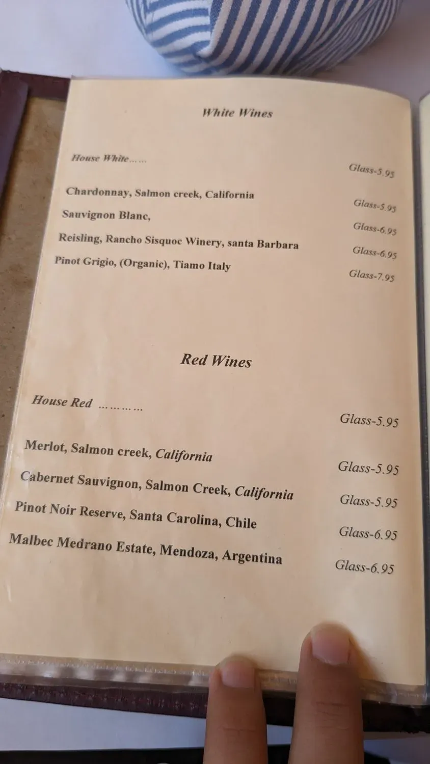 Menu 5