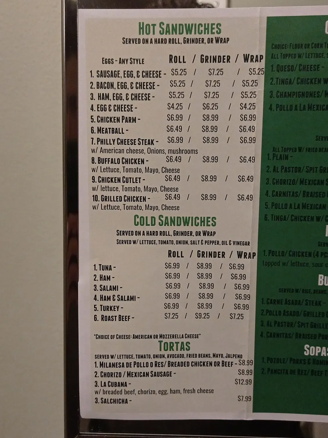 Menu 3