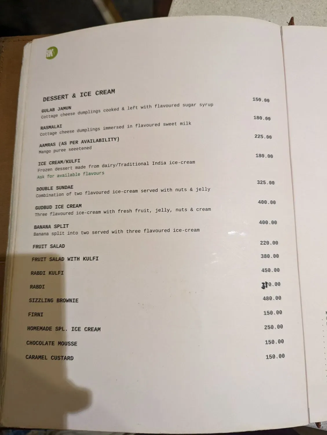 Menu 6