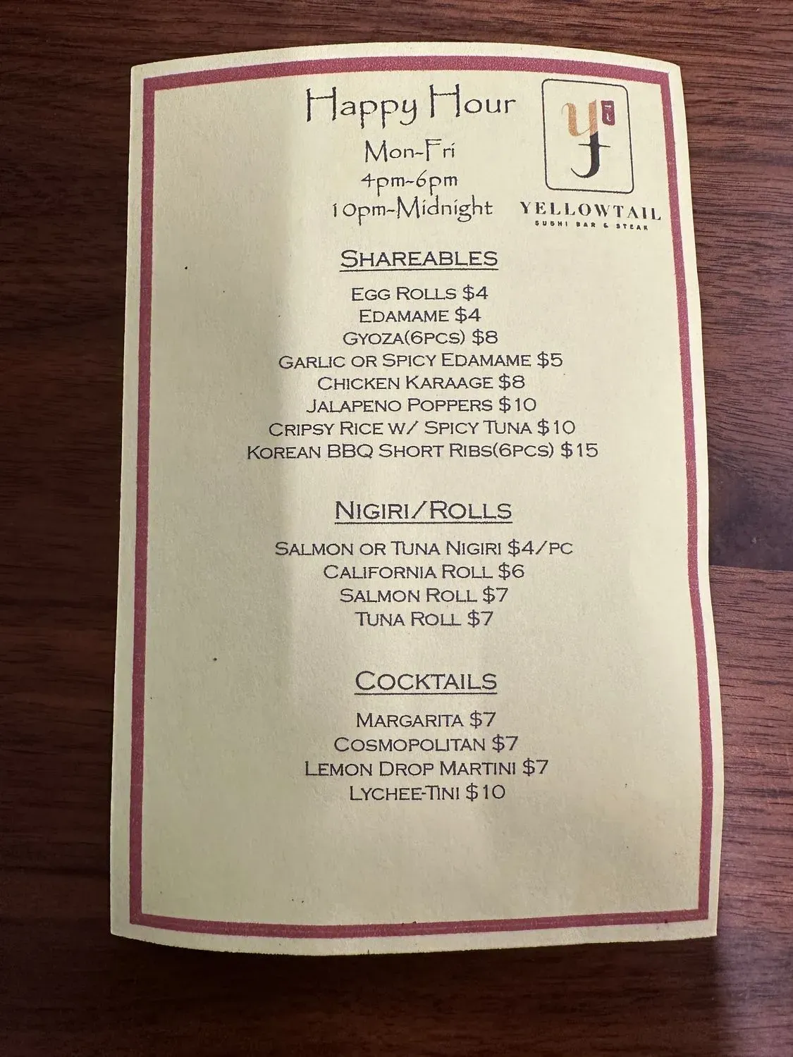 Menu 6