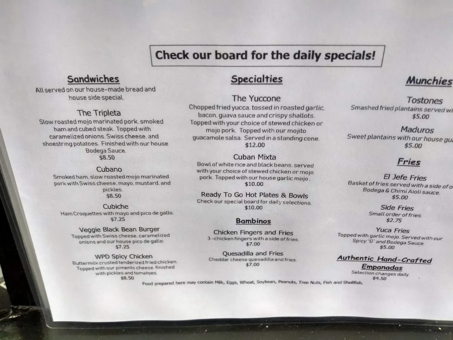 Menu 4