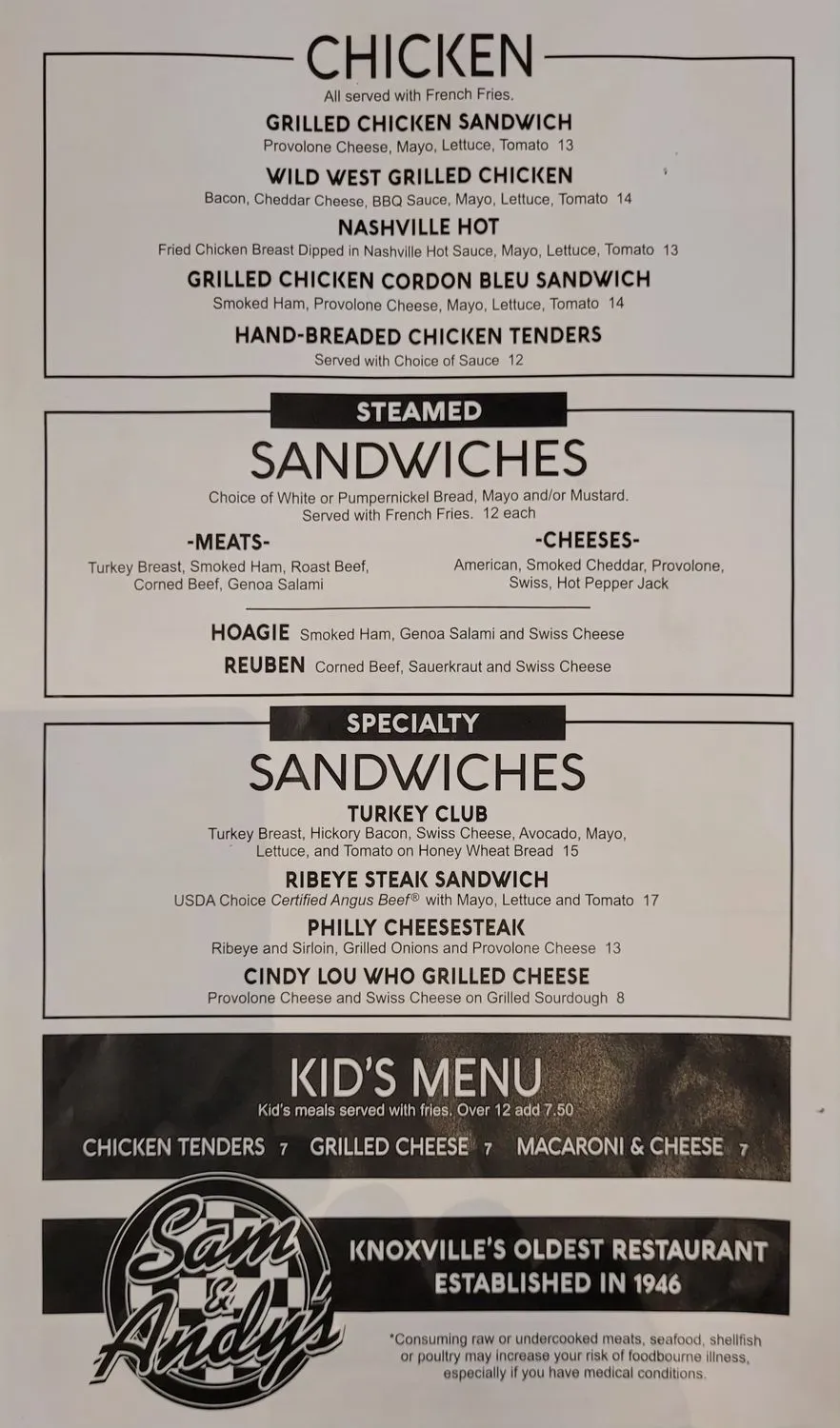 Menu 2