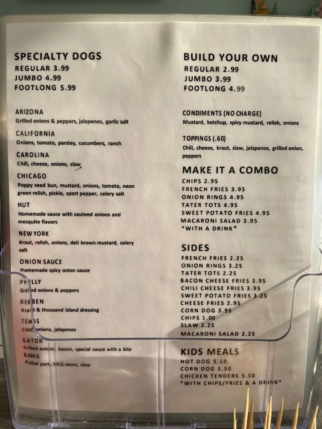 Menu 5