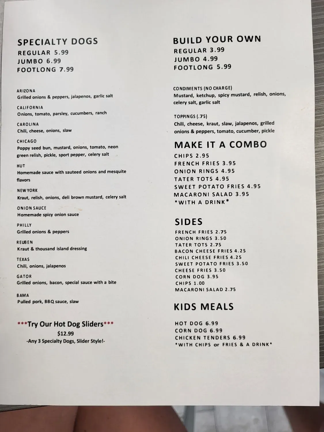 Menu 1