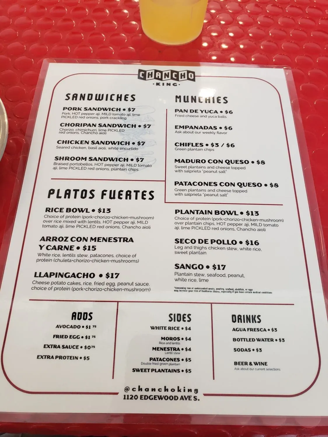 Menu 1