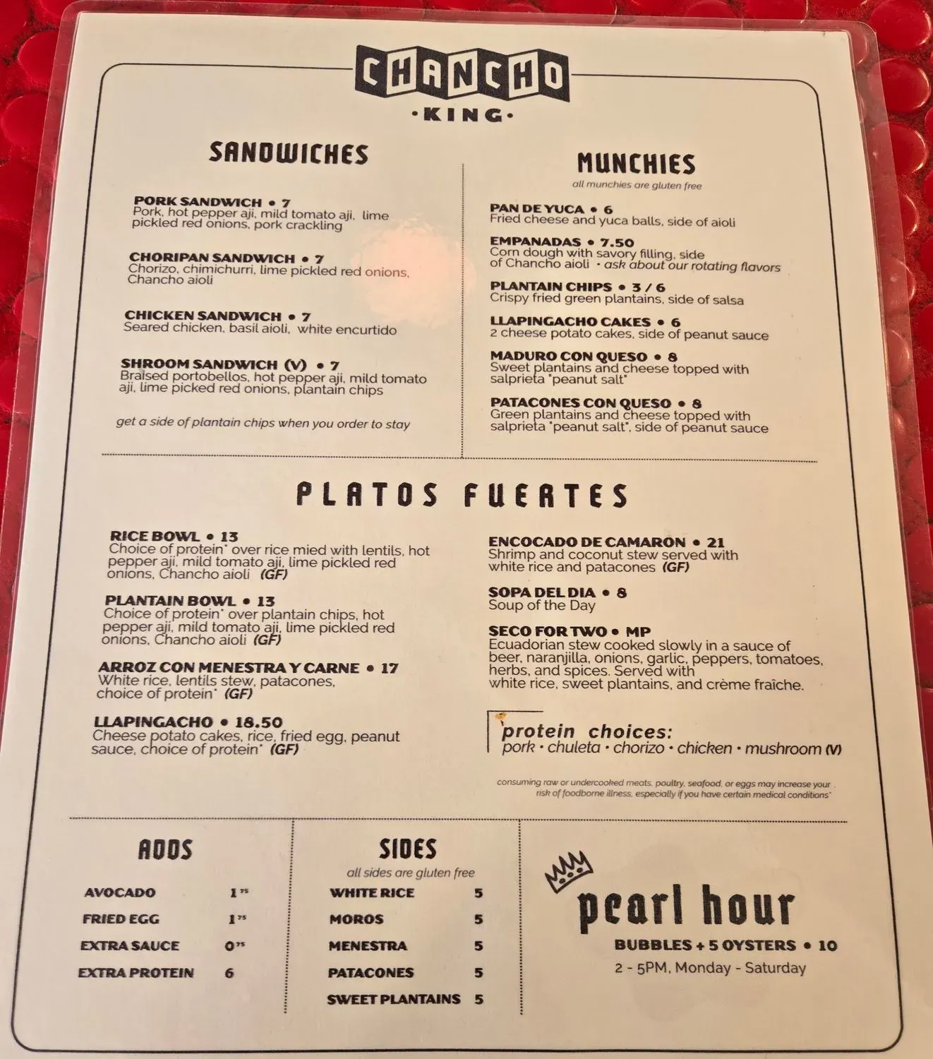 Menu 2