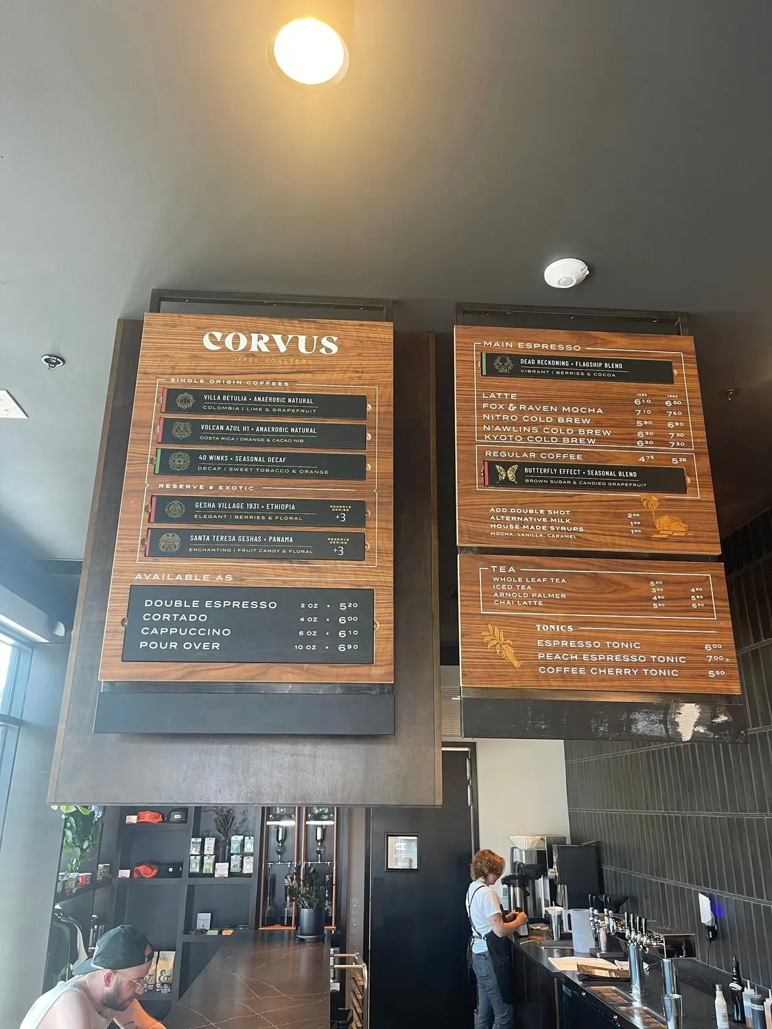 Corvus Coffee Roasters Menu - Updated November 2025