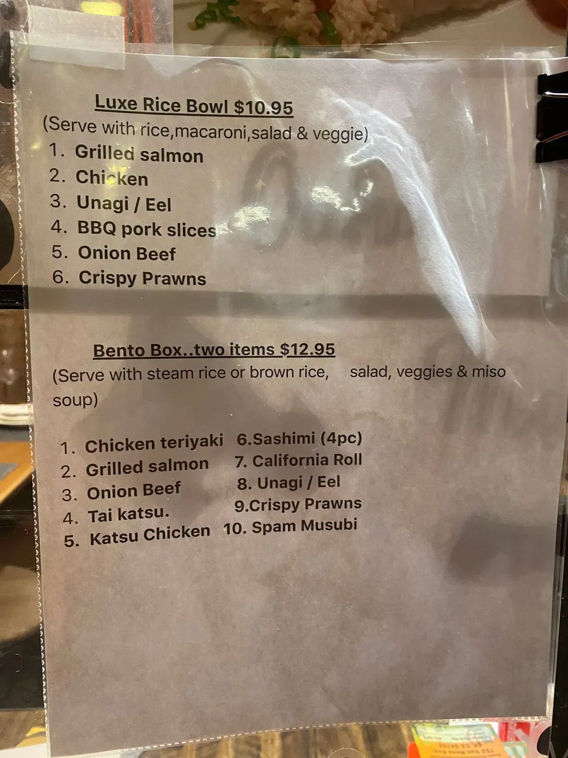 Menu 6