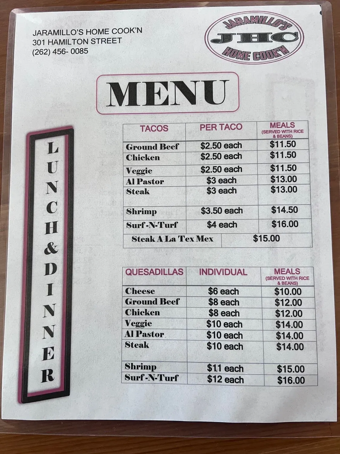 Menu 2