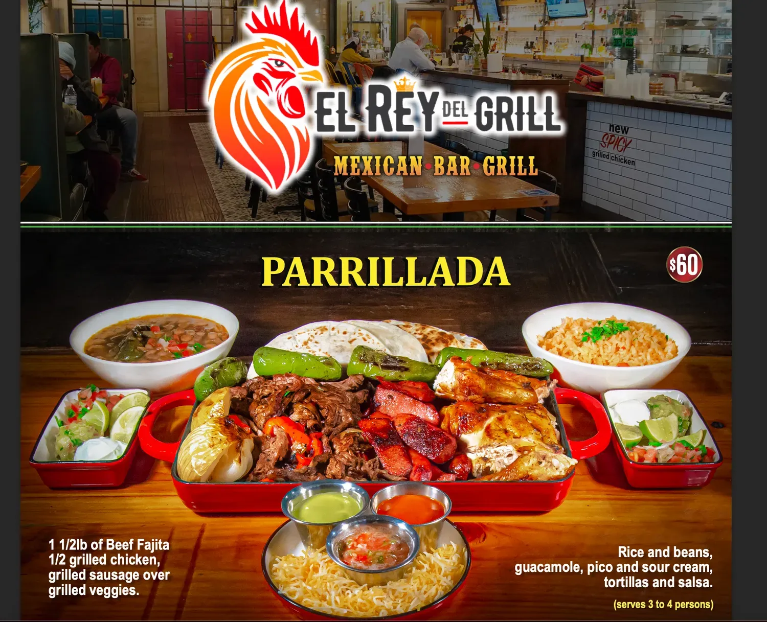El Rey Del Grill Menu - Updated November 2025