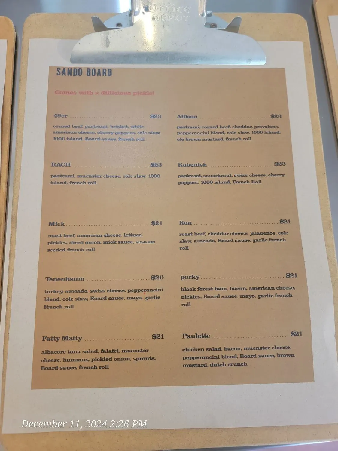 Menu 4