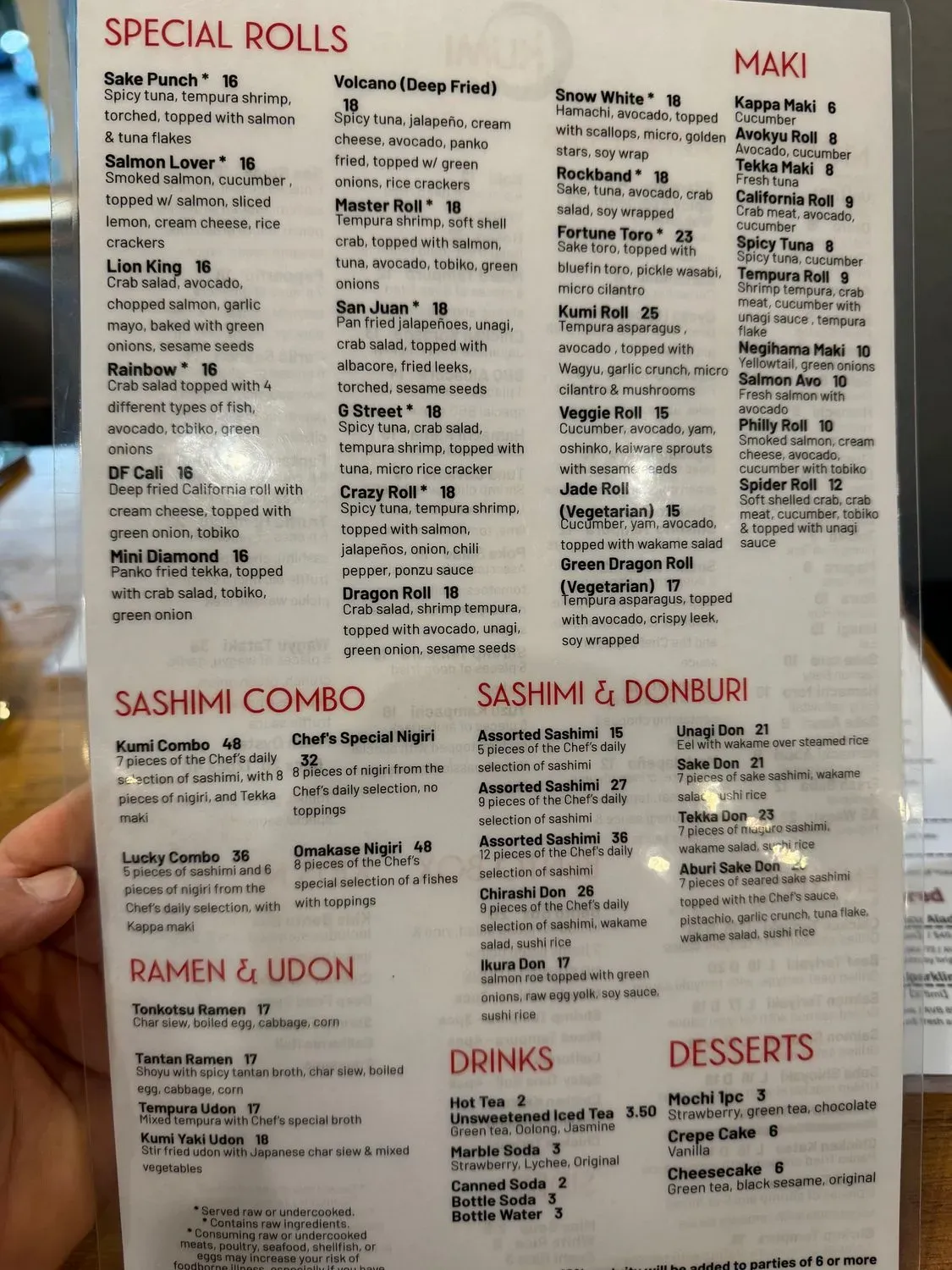 Menu 6