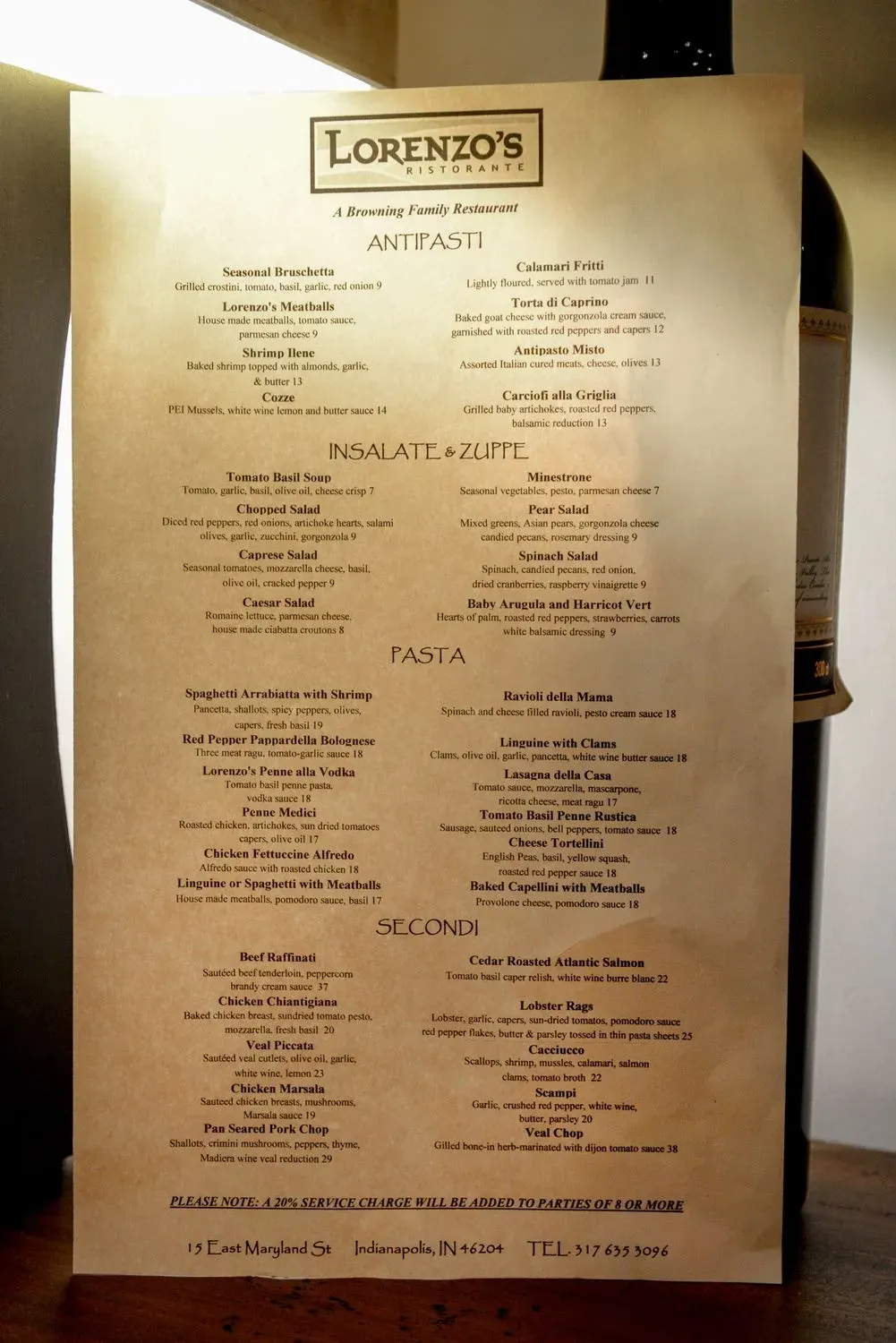 Menu 1