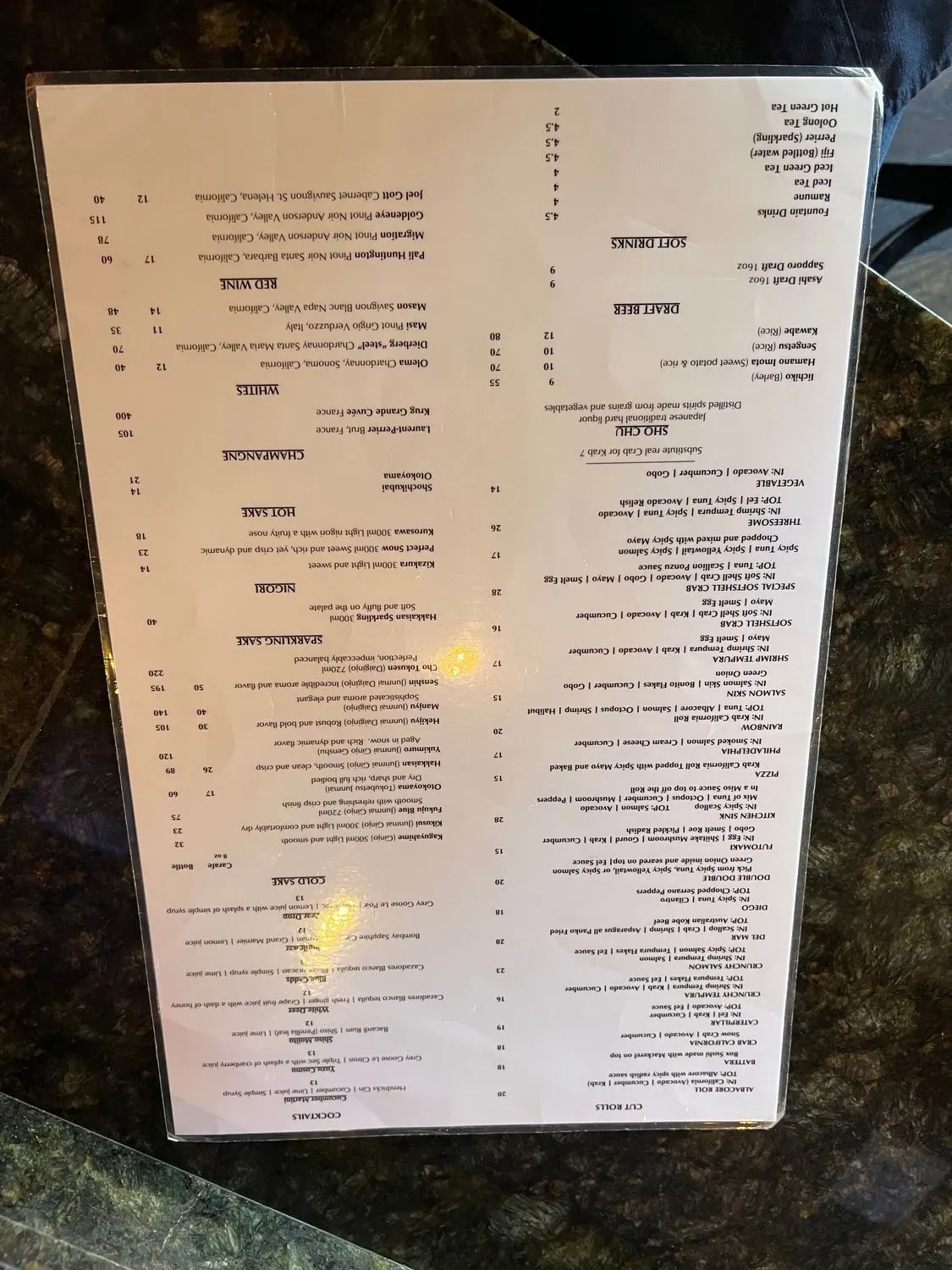 Menu 1