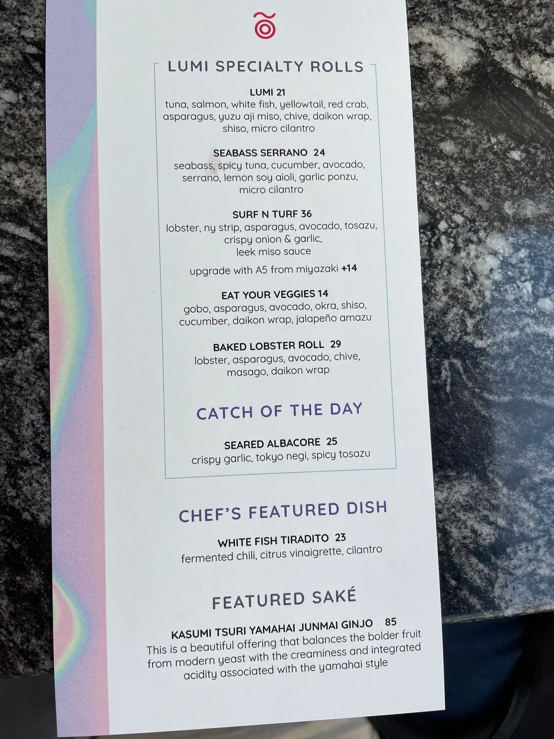 Menu 5