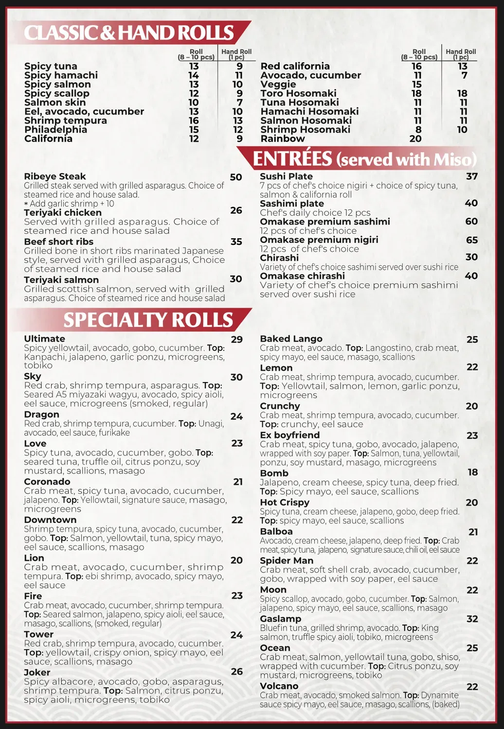 Menu 2