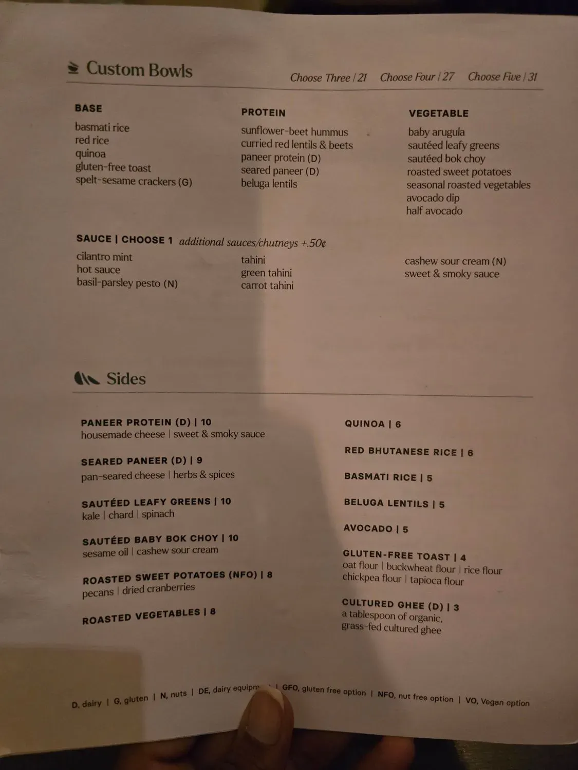 Menu 5