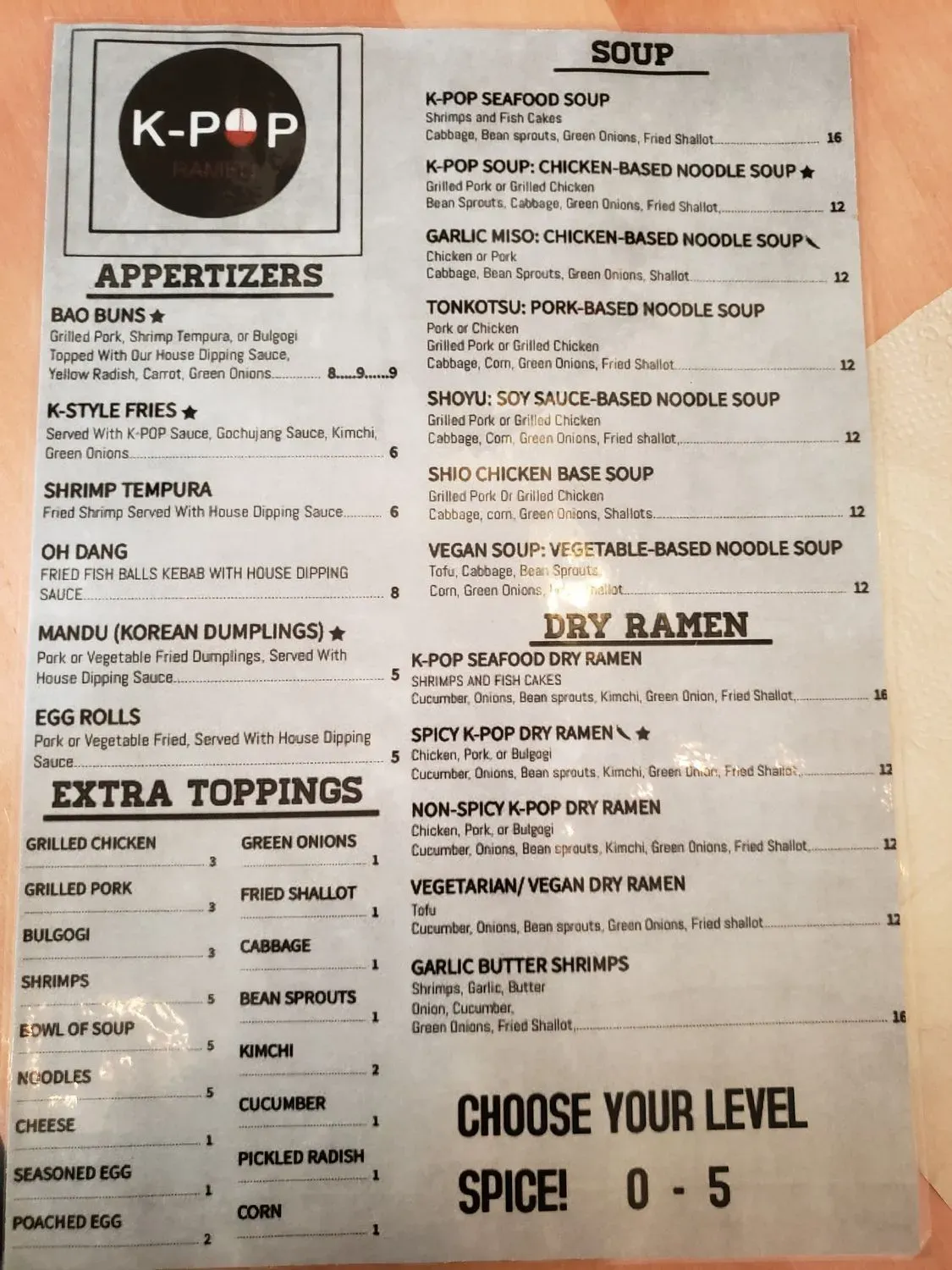 Menu 2