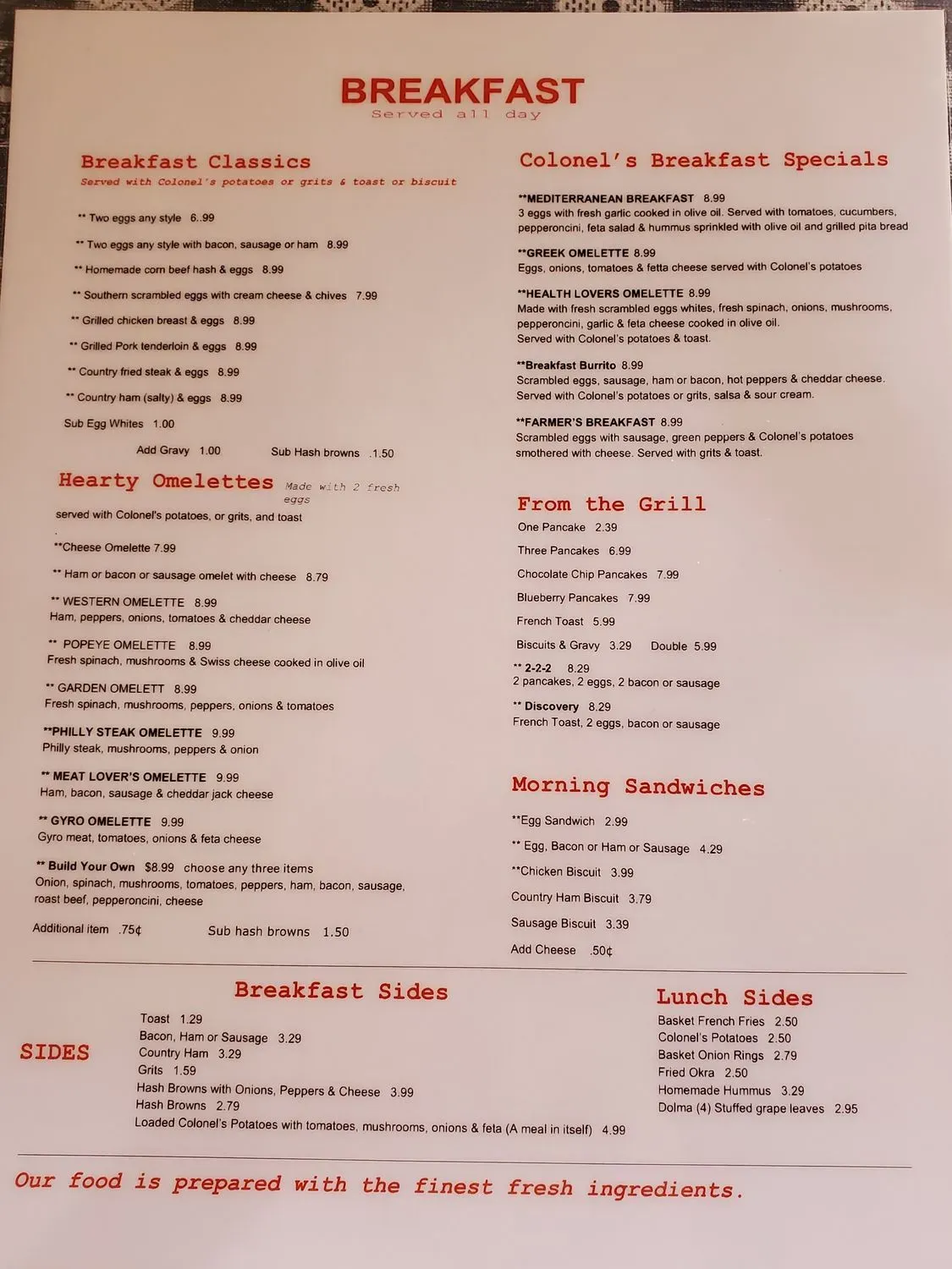 Menu 2