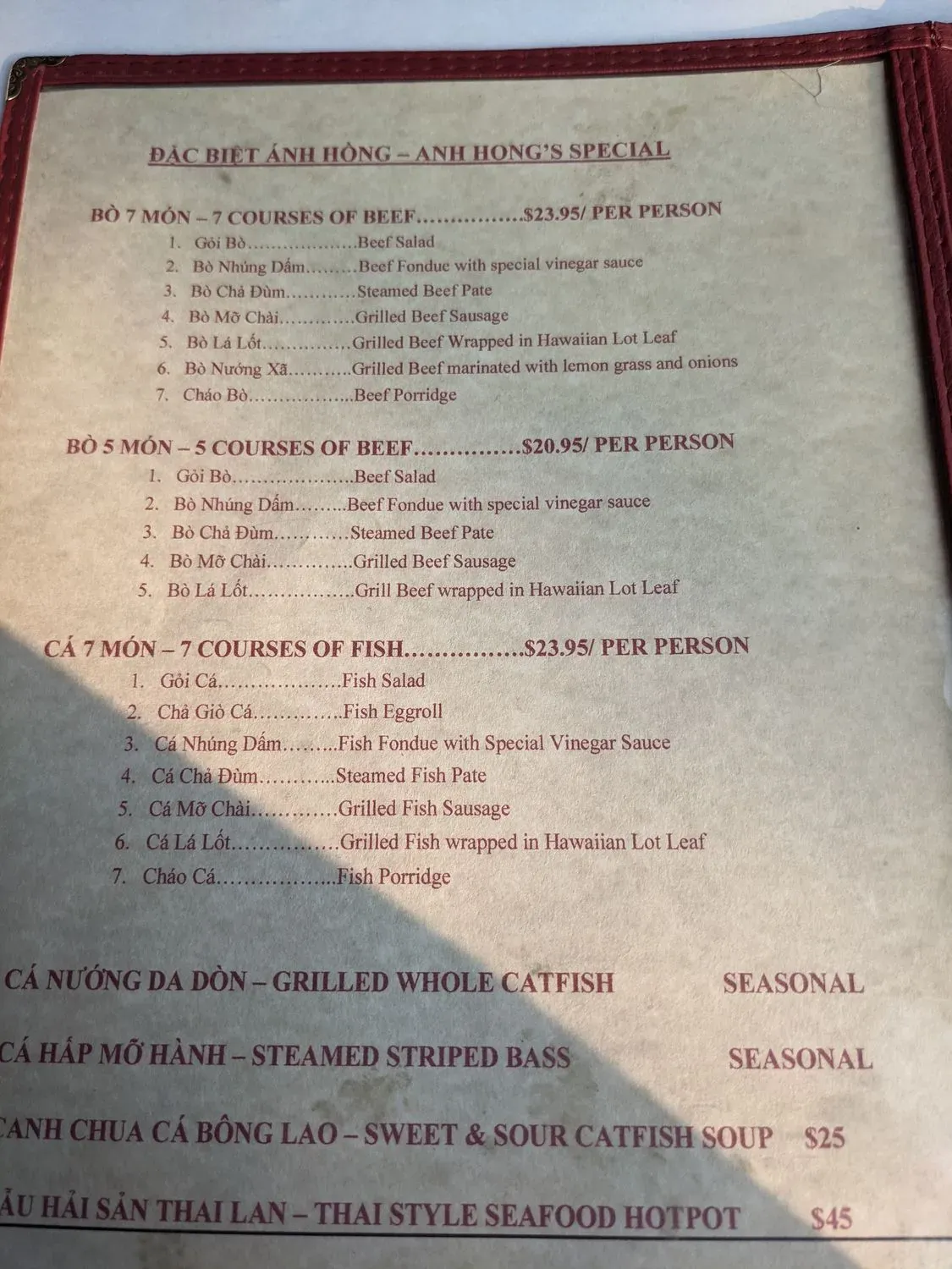 Menu 6