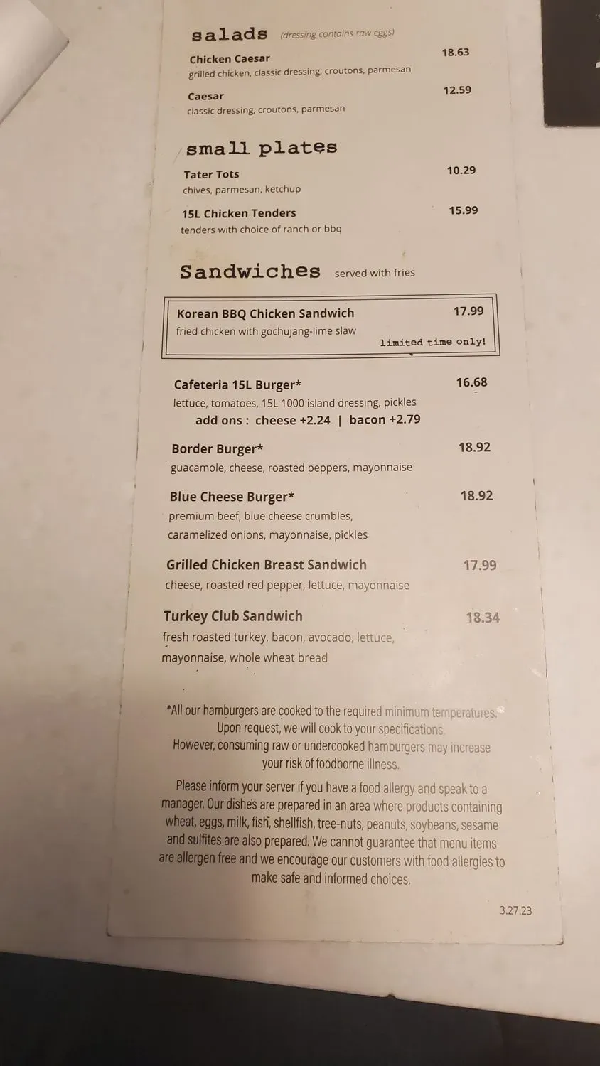 Menu 2