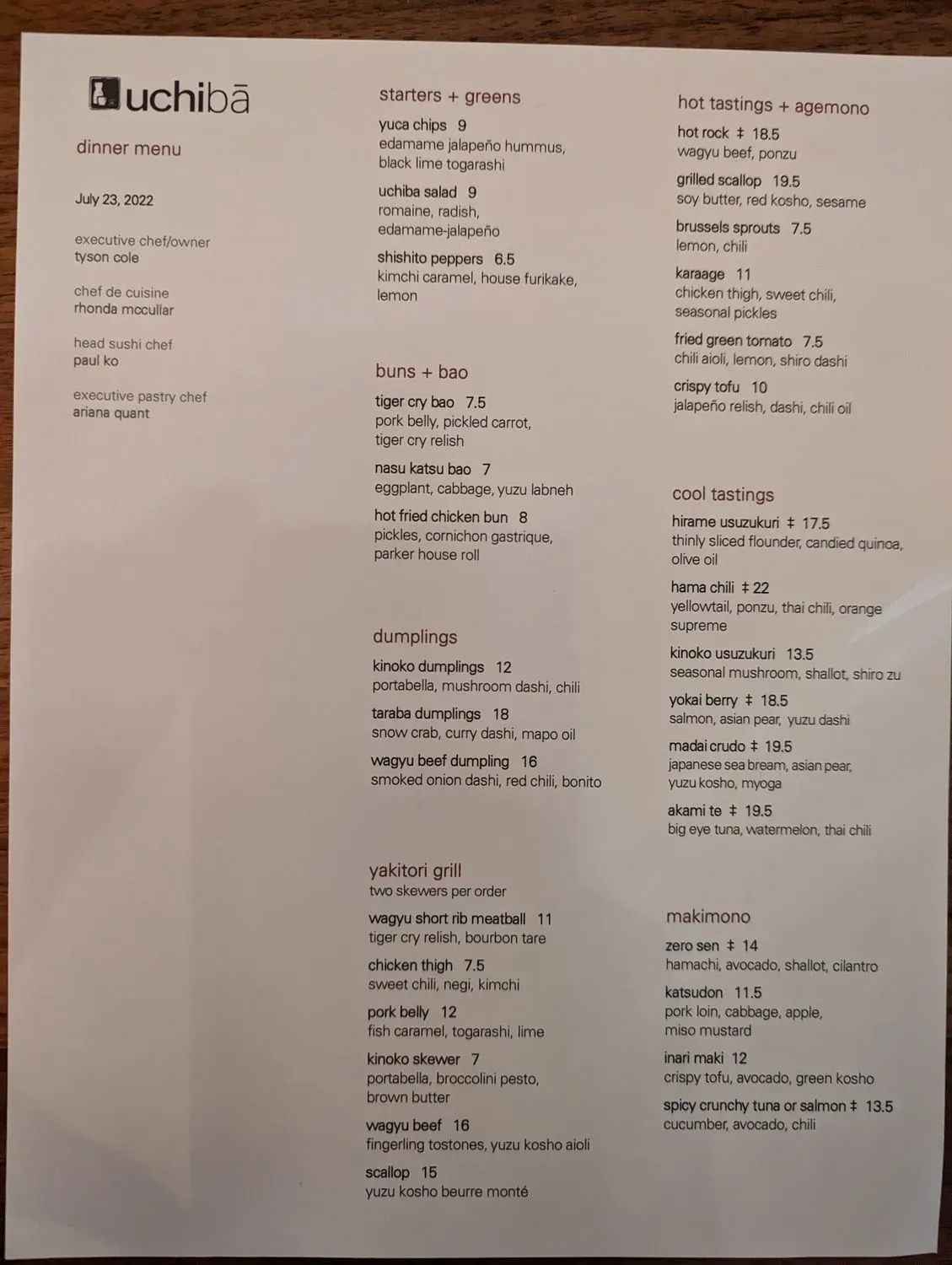 Menu 3