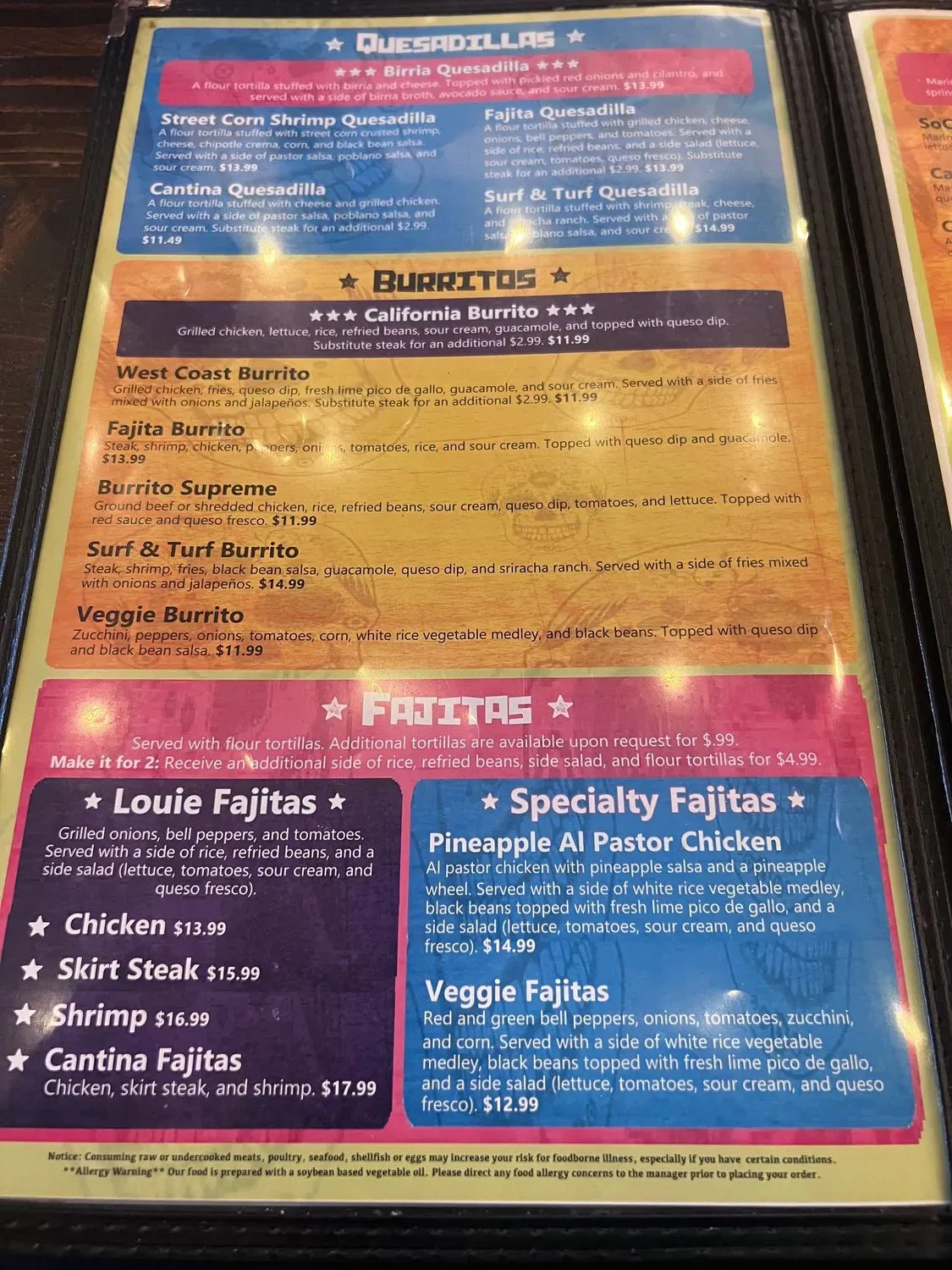 Menu 5