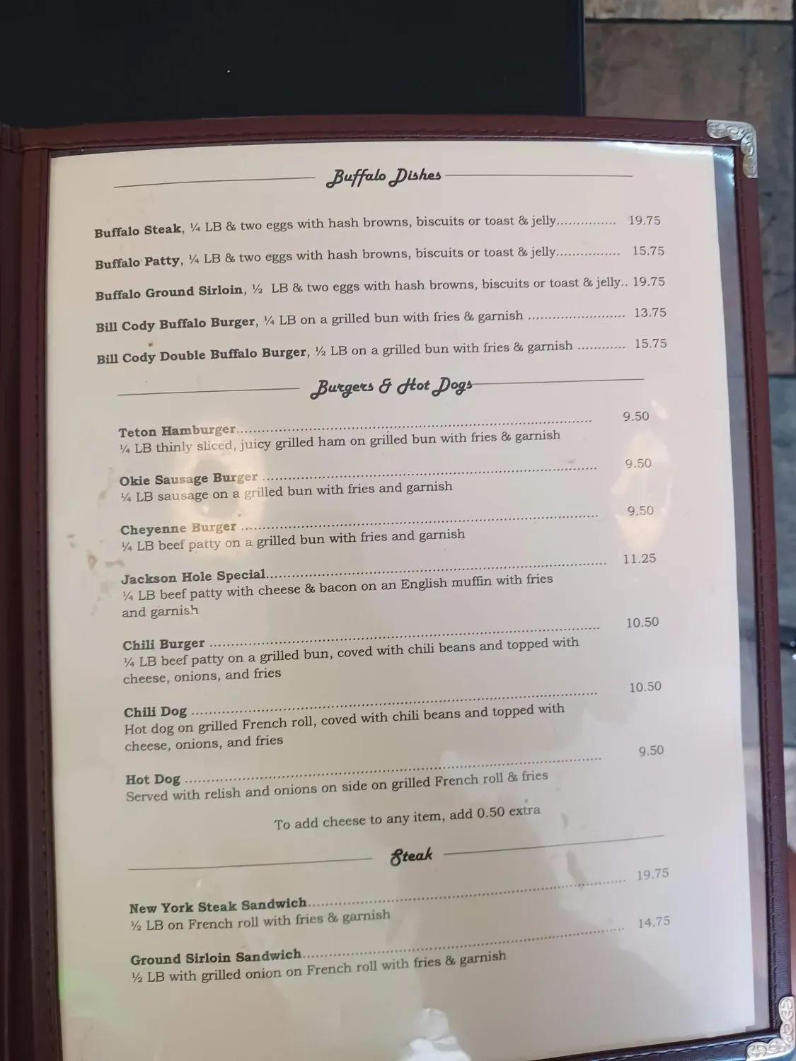 Menu 5