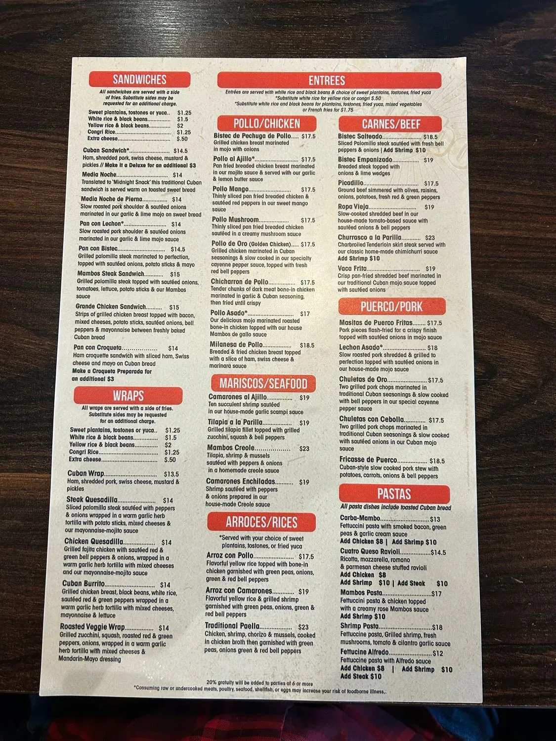 Menu 1