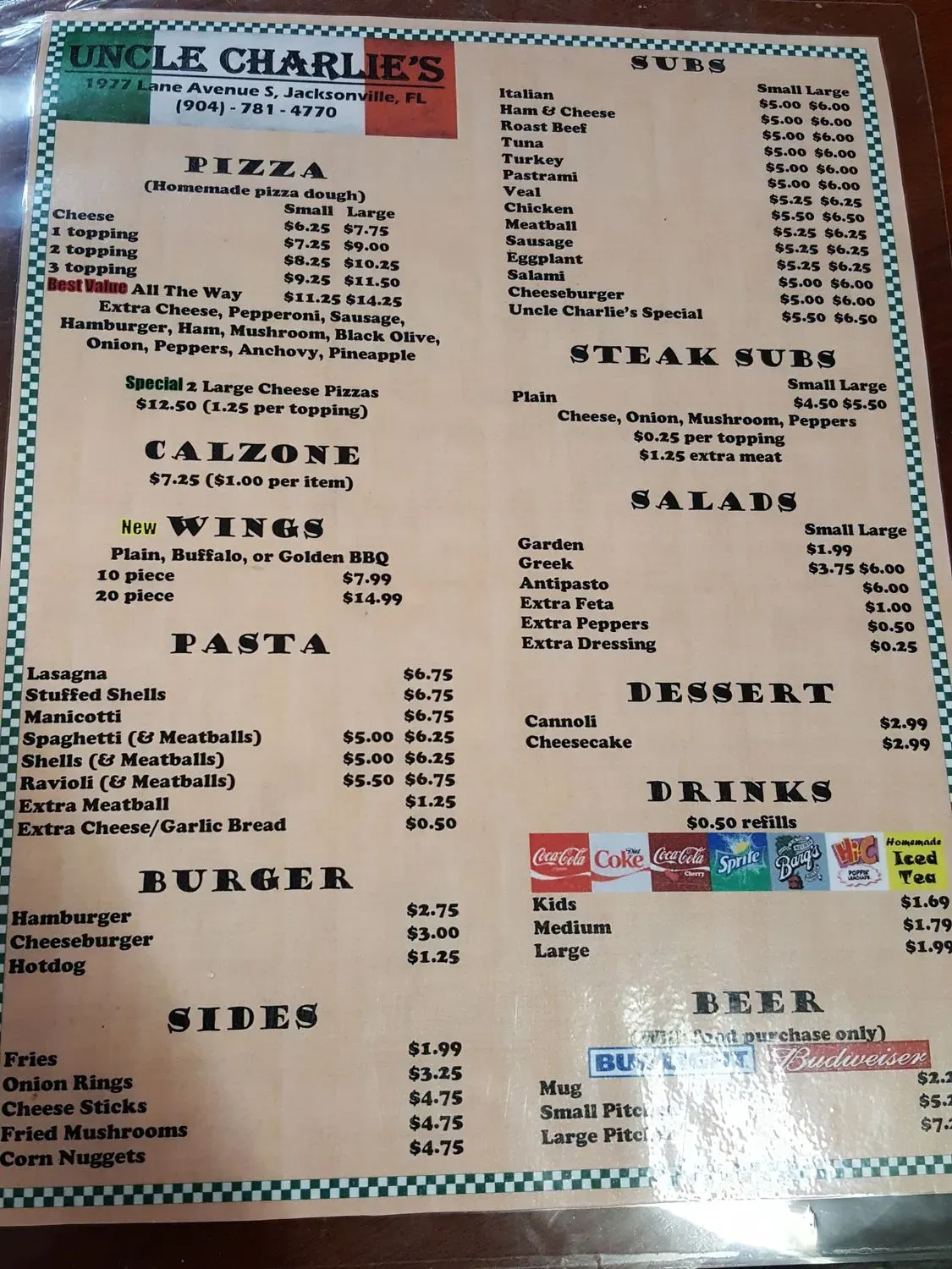 Menu 5