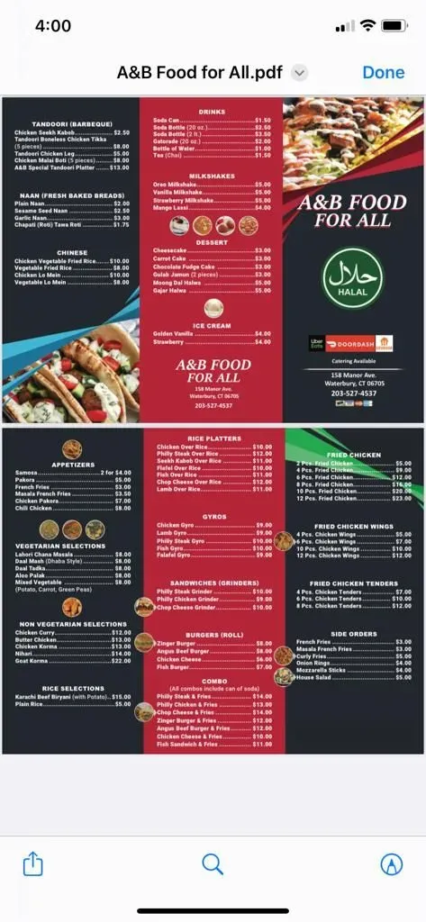 Menu 2