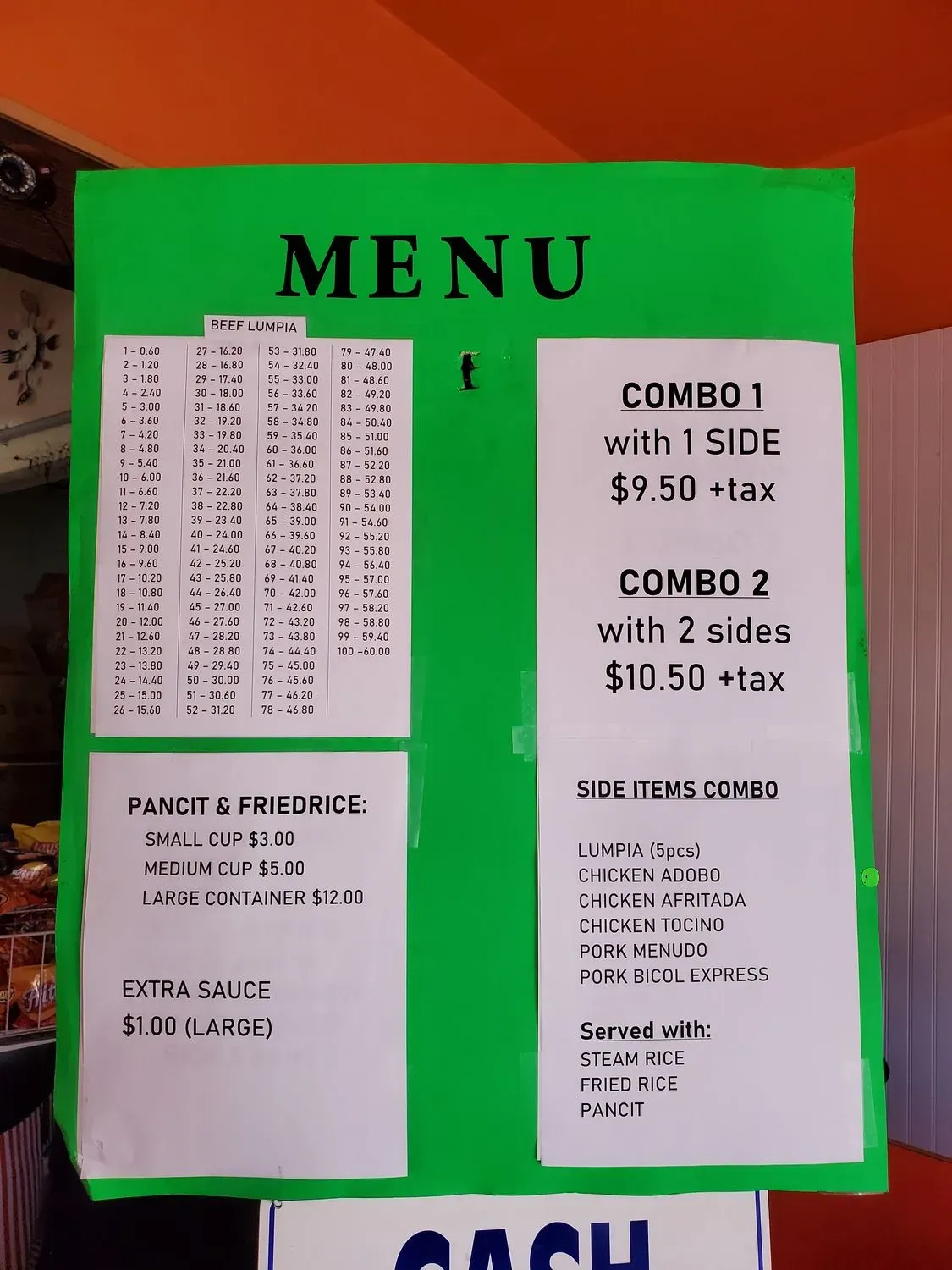 Menu 5