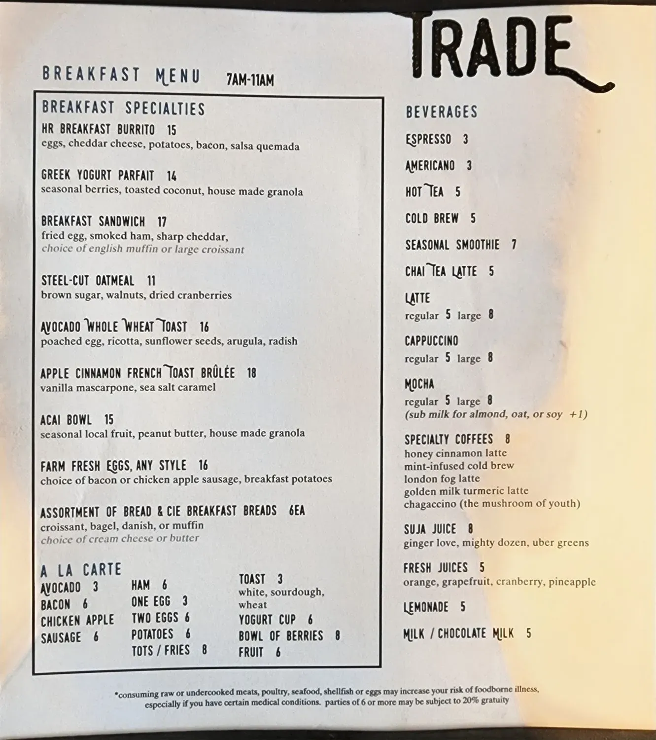 Menu 5