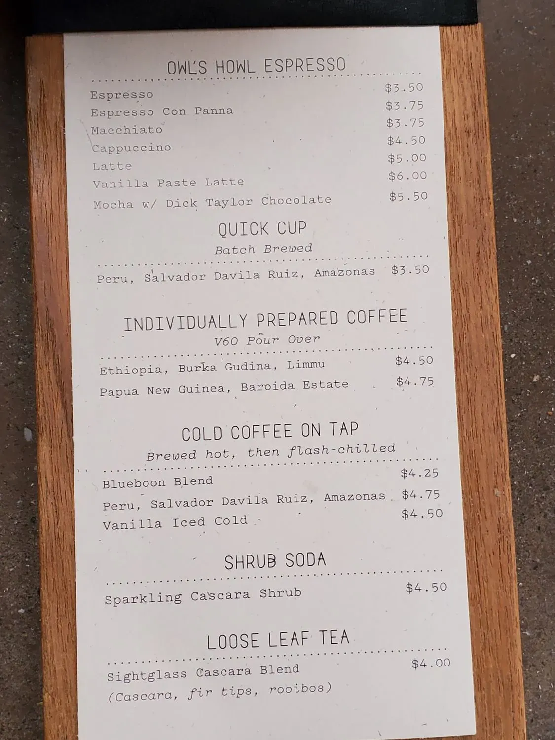 Menu 1