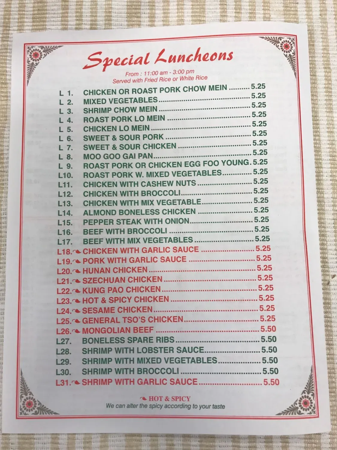 Menu 4