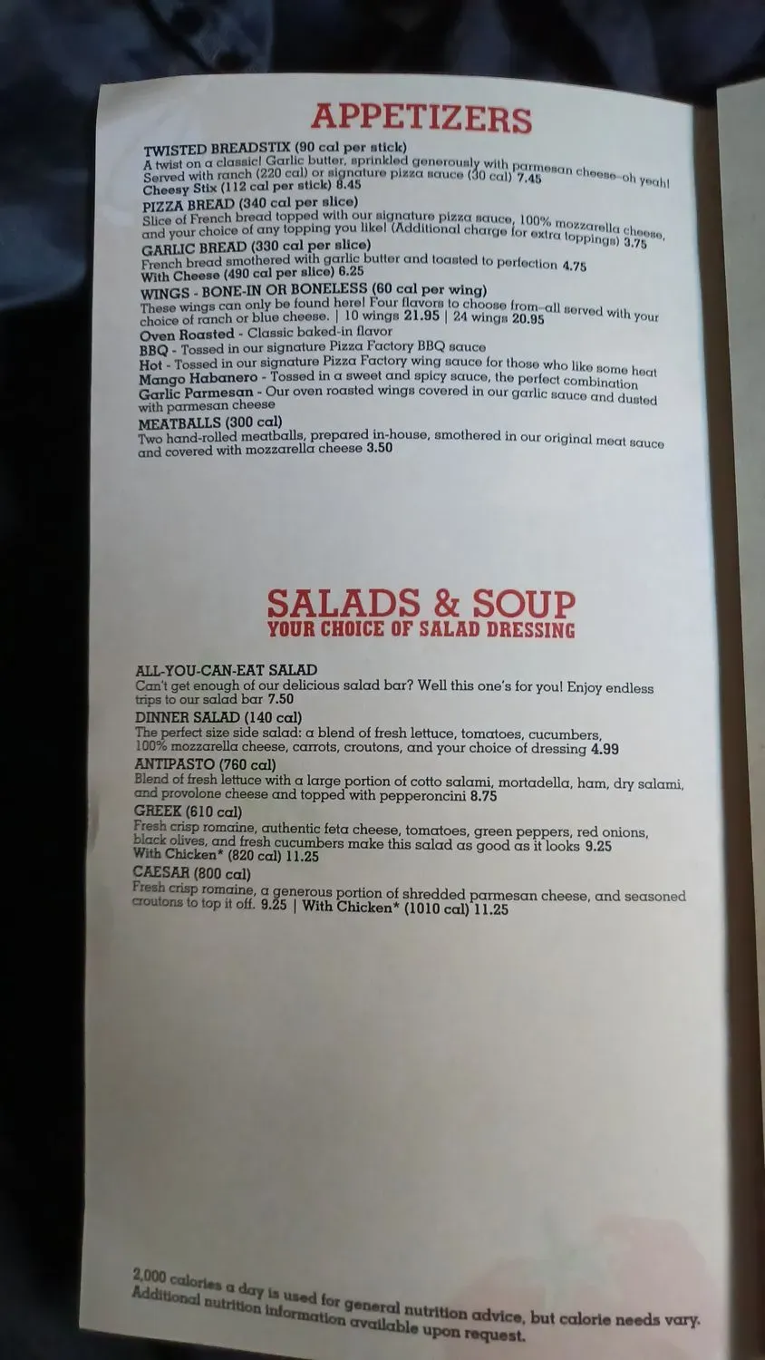 Menu 6