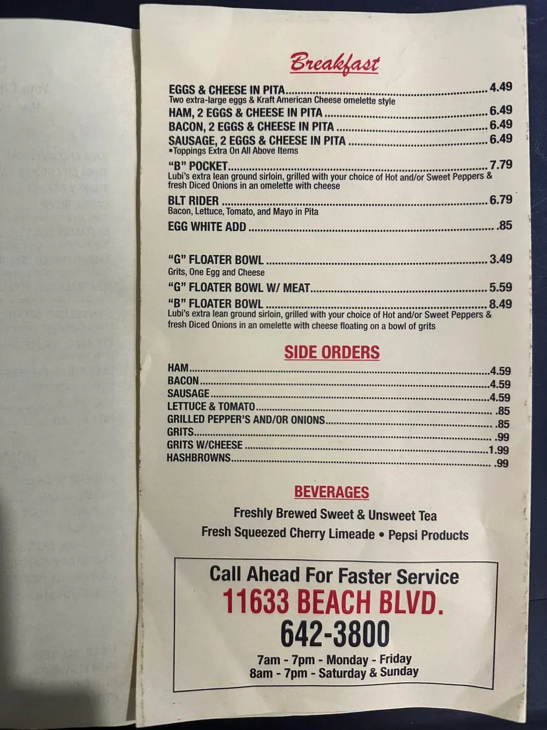 Menu 2