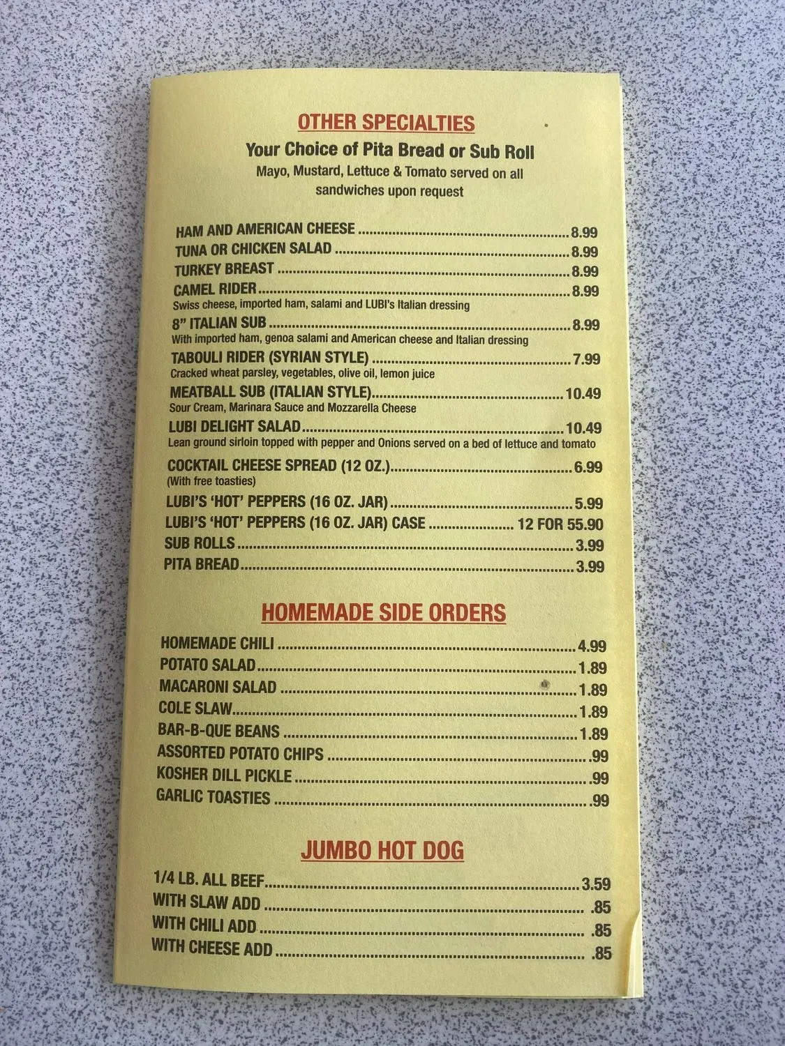 Menu 3