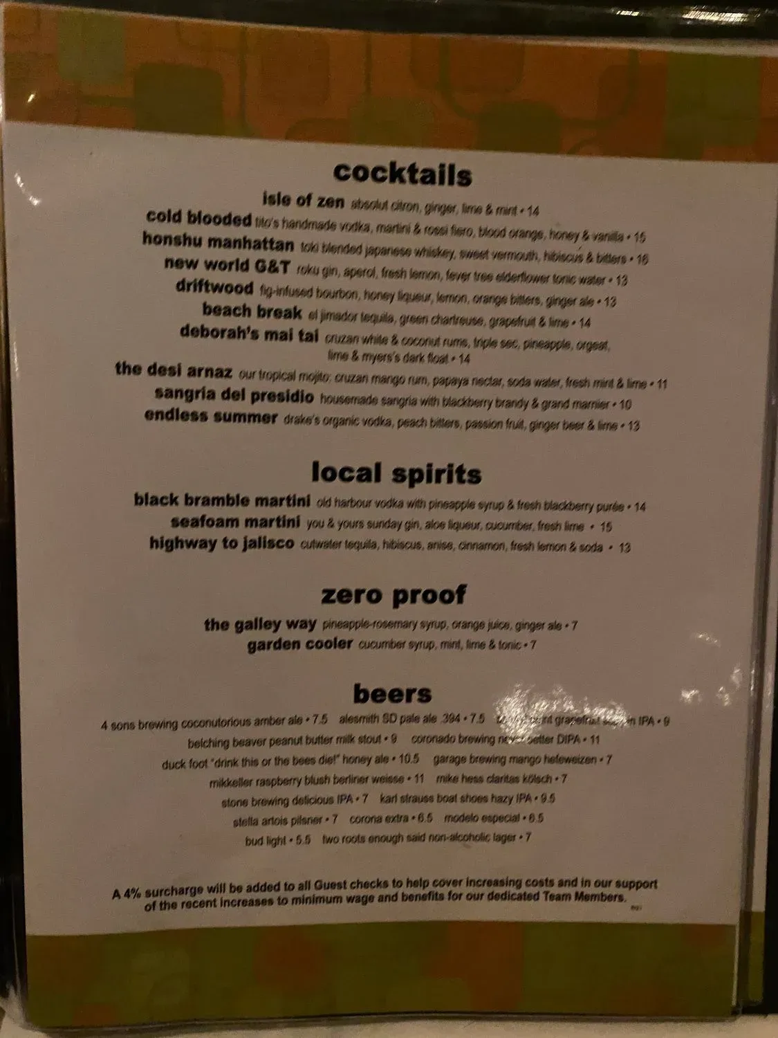 Menu 4